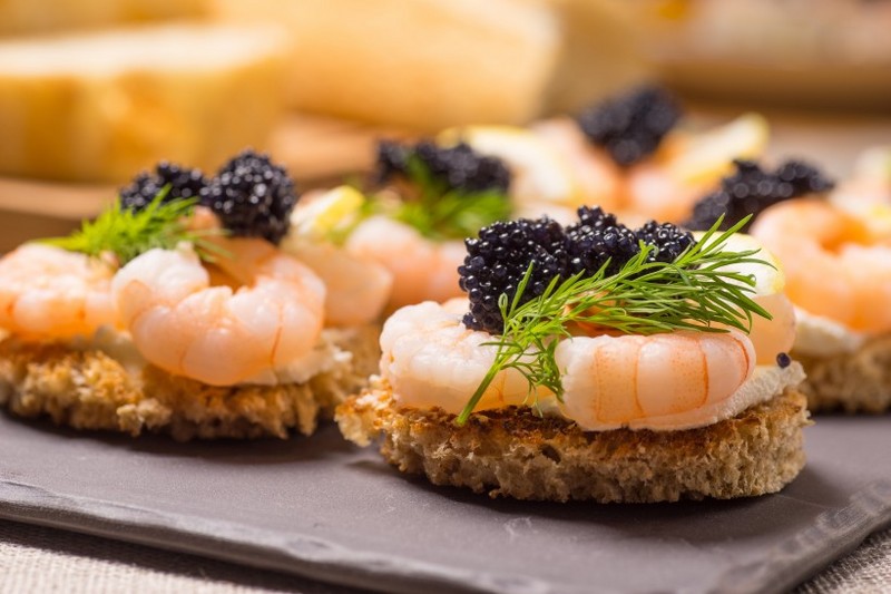 Shrimp balls caviar pictures