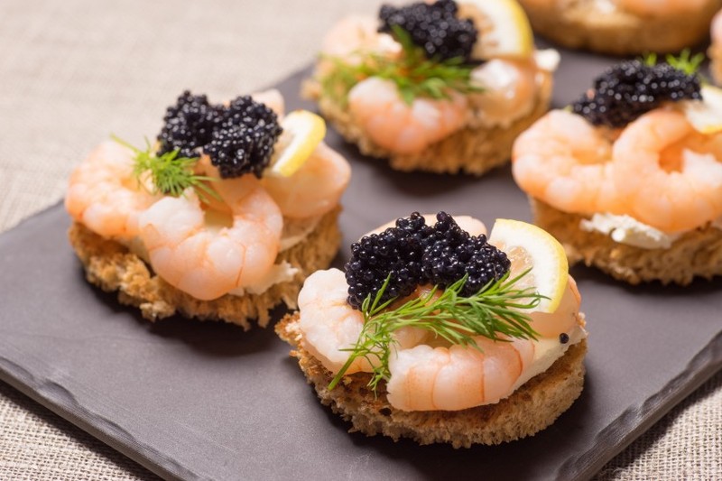 Shrimp balls caviar pictures