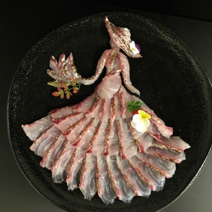 Appreciation of Artistic Sashimi Plate Picture