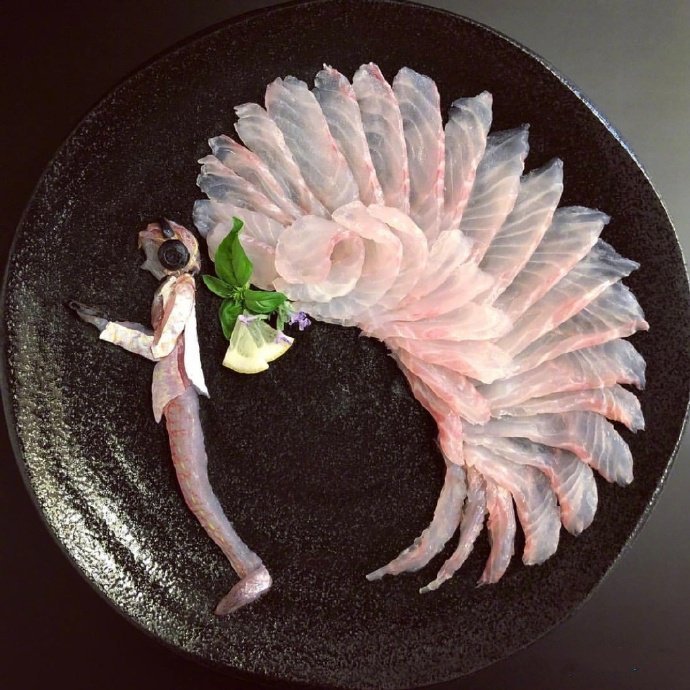 Appreciation of Artistic Sashimi Plate Picture