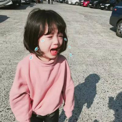 The latest WeChat child avatar, cute little girl, high-definition, the more expressionless she is, the more sad she feels in her heart
