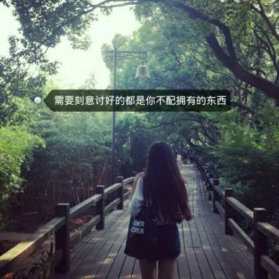 2021 QQ with lettering avatar, girl's lonely and sad back image, don't love too much, things will turn upside down