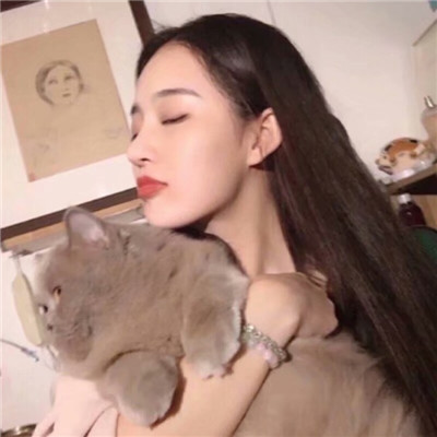 女生头像-女生抱着猫猫爱心满满头像 你是最特别的那一个(10)