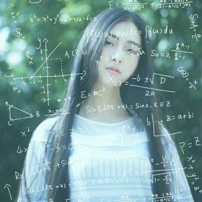 The latest mathematical formula yy avatar girl's beautiful temperament is like the cute and charming you