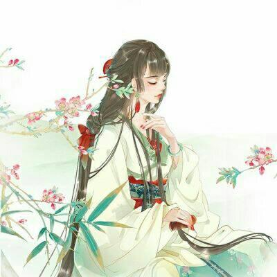 2021 Anime Cartoon Avatar Girl's Ancient Style is Beautiful and Fresh, Even with the Wind Rises, Life Will Not Be Abandoned