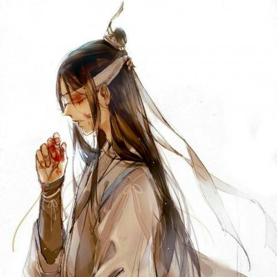 2021 QQ anime cartoon avatar, handsome boy, ancient style, you are all the heart and joy