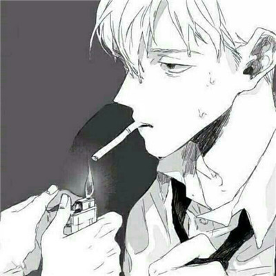 WeChat avatar, male vicissitudes, smoking anime, 2021 latest, this is the last time I miss you