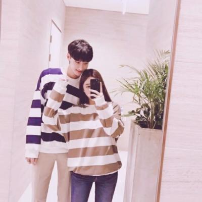 2021 WeChat couple profile picture, two pairs, fresh and sweet. I hope you miss me every now and then