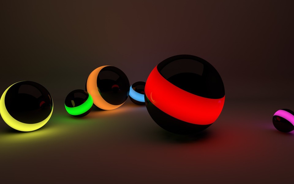 3D spherical glowing image background wallpaper