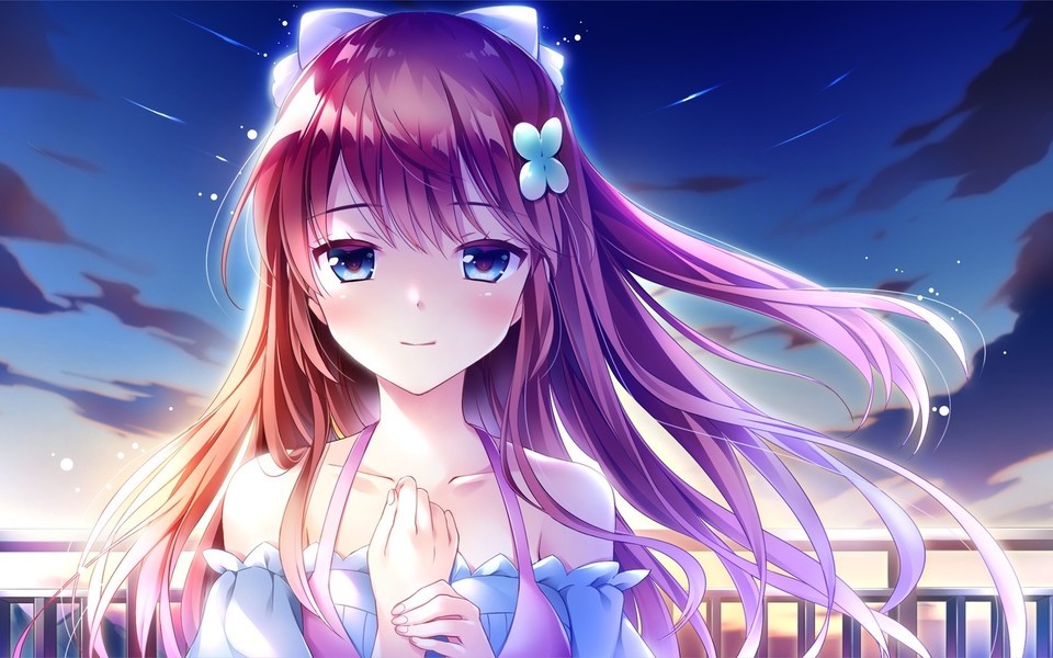 A Complete Collection of Wallpapers for Anime Beauty with Long Hair