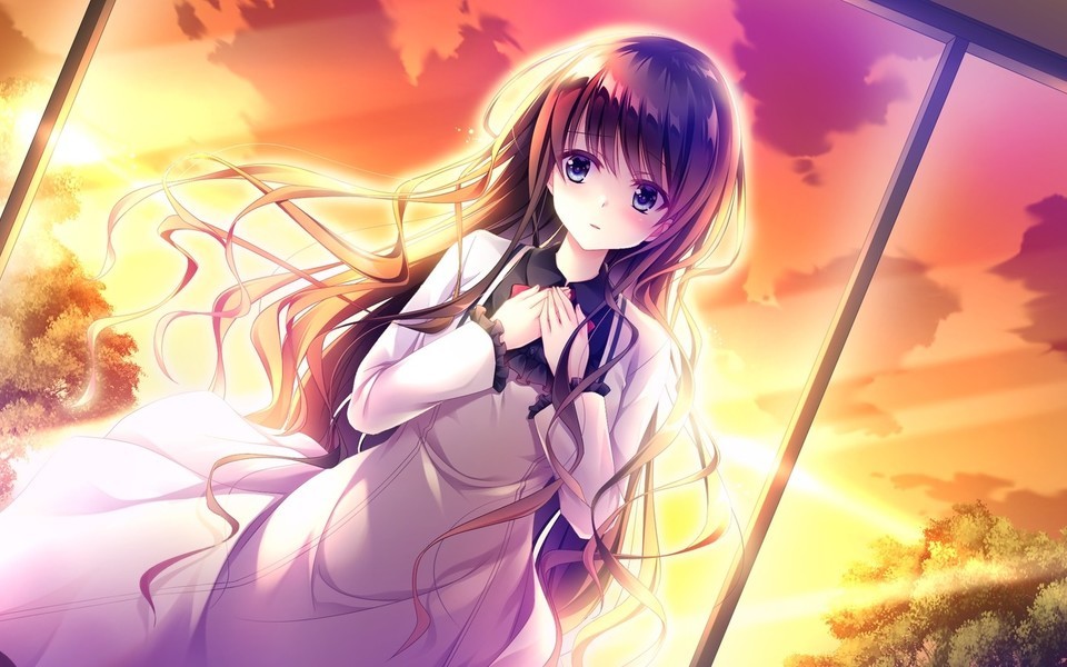 A Complete Collection of Wallpapers for Anime Beauty with Long Hair
