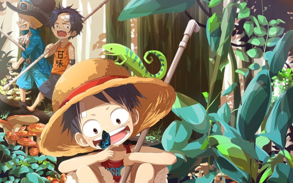 Wallpaper pictures of Luffy Issabo when he was a child