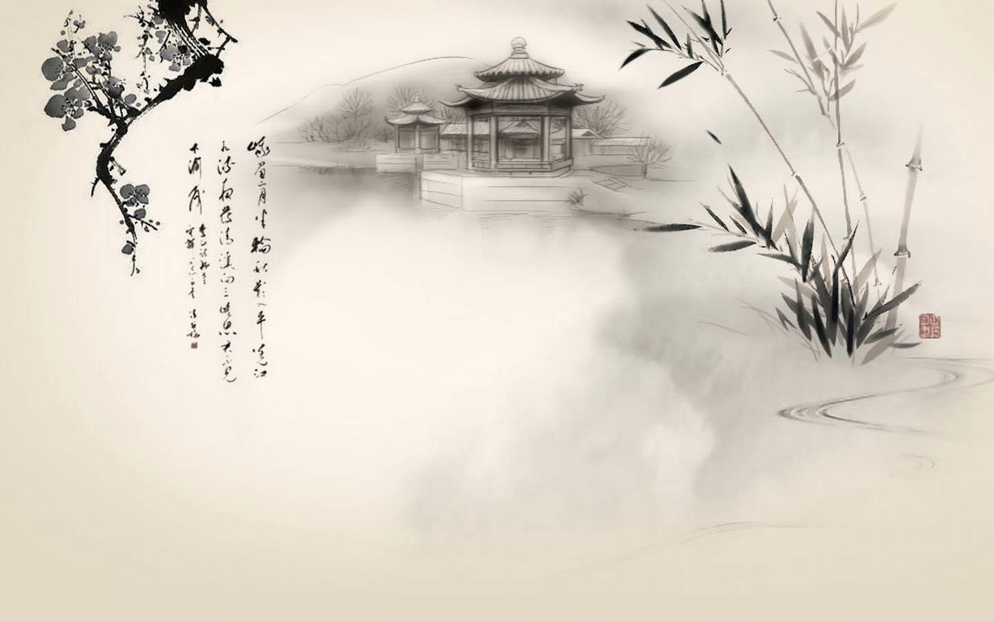 Traditional Chinese style desktop wallpaper image