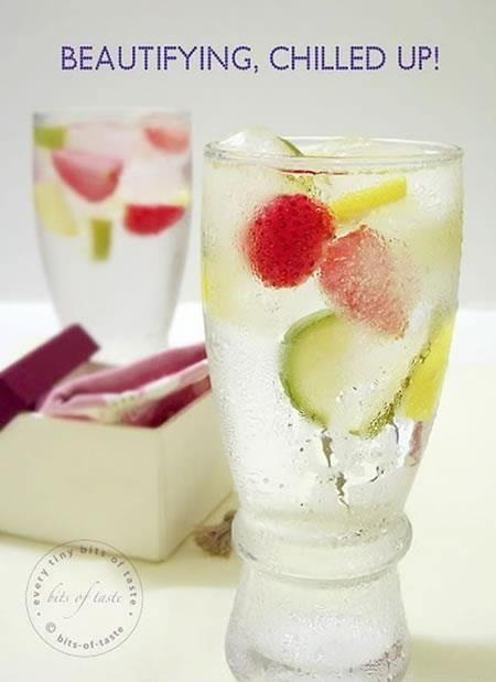 Tempting fruit flavored drinks, delicious and delicious pictures