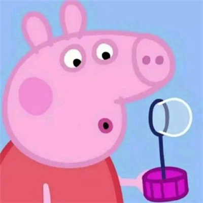 Peppa Pig couple's avatars, two in a pair, like the way you want to be your bride