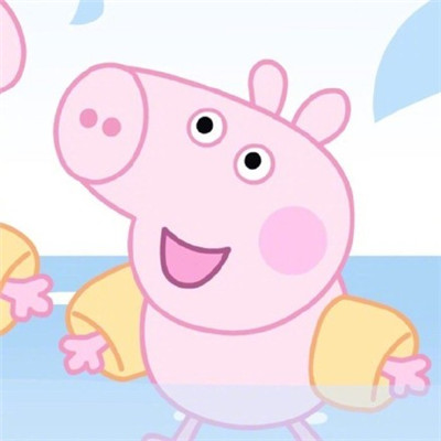 Peppa Pig couple's avatars, two in a pair, like the way you want to be your bride