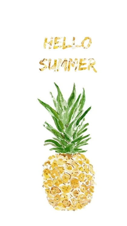 Hello summer, simple and fresh mobile desktop wallpaper