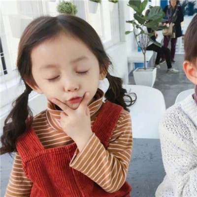 2021 Latest Couple Avatar Super Cute and Cute Baby Pair, I Miss You, Little Brain, Sincere Respect