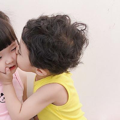 2021 Latest Love Head Exclusive Two Child Cute Baby Couple Avatar Separation 2021 Most Popular