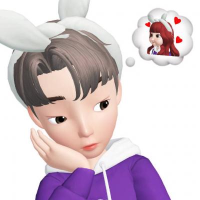 The most popular Tiktok couple's avatar in 2021: a male and a female Tiktok online celebrity couple's cartoon avatar is cute