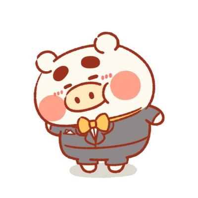 2021 Latest Cute Pig Couple Avatar Collection on WeChat for Each Couple in the Year of the Pig