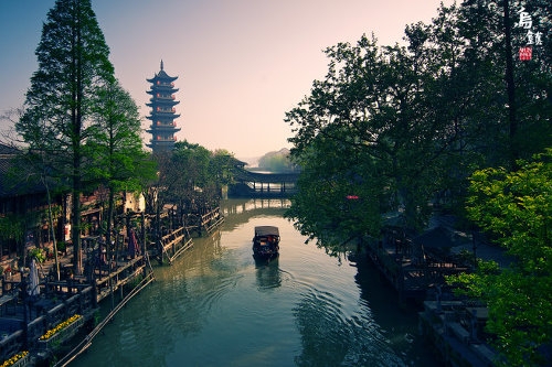 Picture of the tranquil and ancient scenery of Wuzhen
