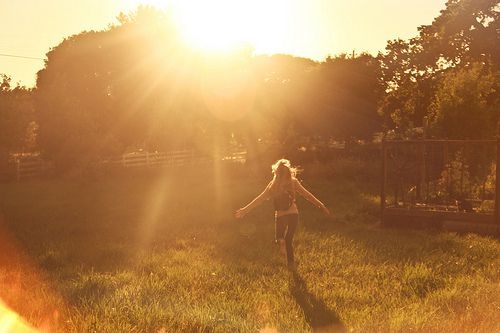 Be an optimistic and happy girl who loves to run