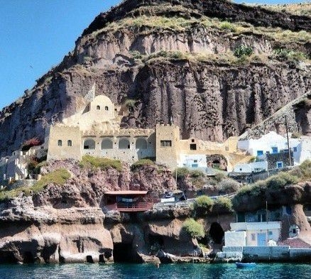 A castle by the seaside with dreamy Mediterranean scenery