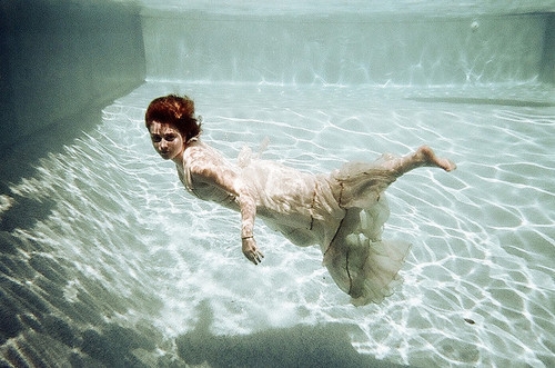 Female underwater swimming and diving pictures