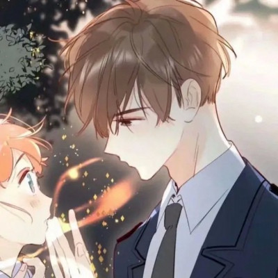 Super beautiful cartoon lovers' avatars anime heartbeat is not the answer