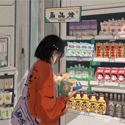 2021 Convenience Store Couple Avatar Anime HD, You Are a Blossoming Flower in Spring