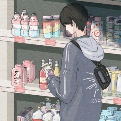 2021 Convenience Store Couple Avatar Anime HD, You Are a Blossoming Flower in Spring