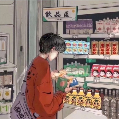 2021 Convenience Store Couple Avatar Anime HD, You Are a Blossoming Flower in Spring