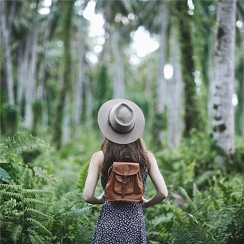 Artistic image of a beautiful and fresh girl with a beautiful and fresh background