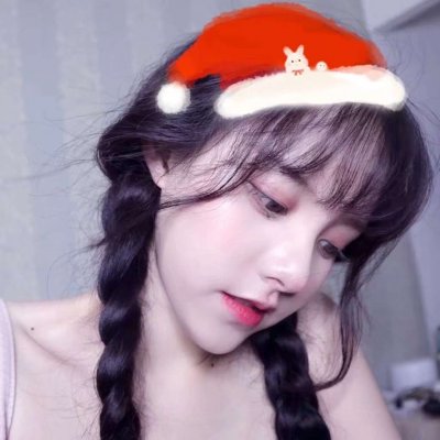 2021 Christmas Avatar Girl Cute Encyclopedia Wearing Little Red Riding Hood Latest Christmas Avatar Girl WeChat