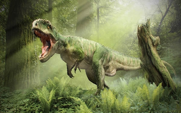 The picture of Tyrannosaurus Rex dinosaur is so terrifying