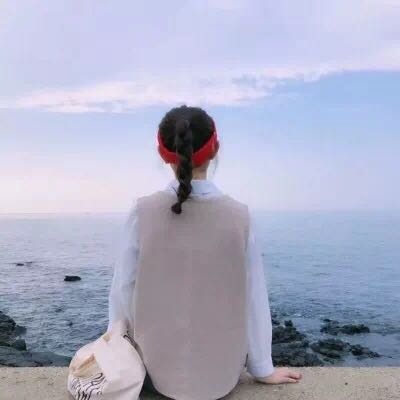 WeChat girl's back profile portrait is beautiful in high-definition, never accepting fate, only recognizing you