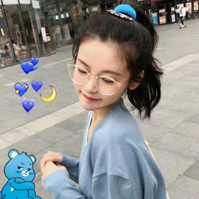 2020 WeChat girl avatar, fresh and cute, hard work brings stars and the sea