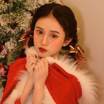 2021 Christmas Avatar Girl Cute Encyclopedia Christmas Girl Heart Beautiful Avatar Real Person
