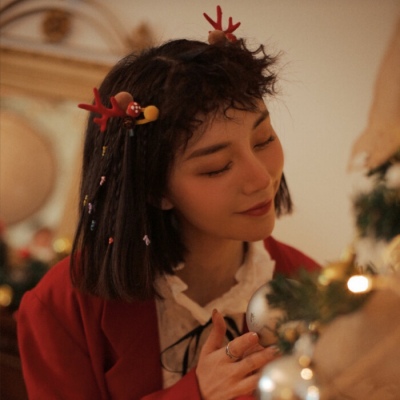 2021 Christmas Avatar Girl Cute Encyclopedia Christmas Girl Heart Beautiful Avatar Real Person