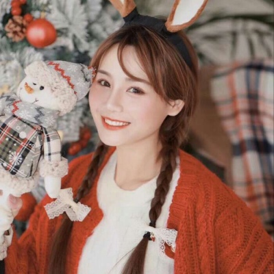 2021 Christmas Avatar Girl Cute Encyclopedia Christmas Girl Heart Beautiful Avatar Real Person