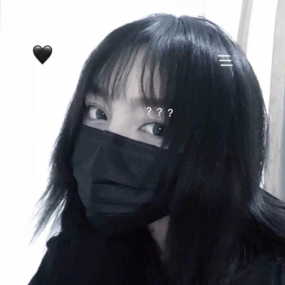 Girl's Super Dominant Wearing Mask Avatar Wearing Mask Girl's WeChat Avatar 2020 Latest