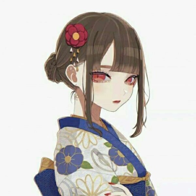 A cool and personalized girl's WeChat anime avatar