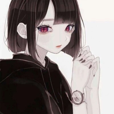 A cool and personalized girl's WeChat anime avatar