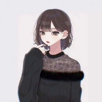 A cool and personalized girl's WeChat anime avatar