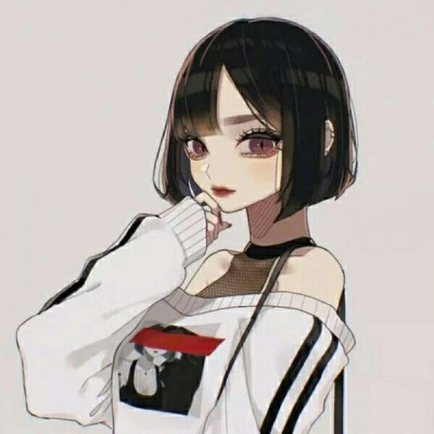 A cool and personalized girl's WeChat anime avatar