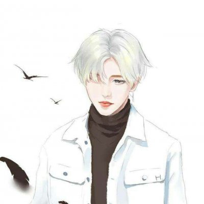 Kwai Head Portrait Boy Cartoon Cool and Handsome 2021 Scholar Elegant and Elegant Beauty Sitting Alone in the Pavilion