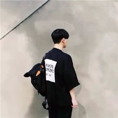 Back profile portrait of male lonely high-definition 2021 latest male back profile personality portrait handsome