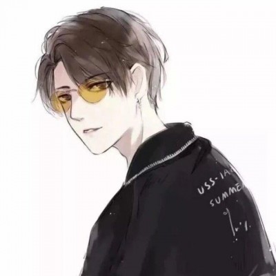 WeChat anime avatar, handsome and stylish guy, I'm not behind you when I turn around