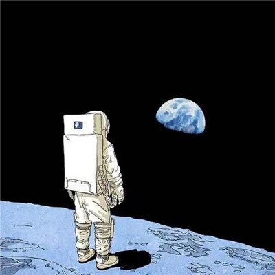 A super cool astronaut WeChat avatar suitable for boys, with restrained love for others and unconditional love for oneself